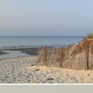 Coastal Beach Photography Cape Cod Cold Storage Beach Photograph Wall Decor Artwork Nature Flip Flops Print New England Art East Dennis MA image 4