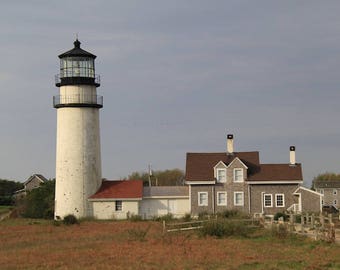 Truro Lighthouse Cape Cod Photography Highland Light Coastal Photograph Light Station Fine Art Print Nautical Summer Decor Wall Hanging