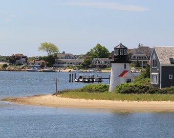 Hyannis Harbor Photograph Channel Point Light Photography Cape Cod Lighthouse Hyannis Inner Harbor Photos