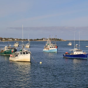 Chatham Fishing Boats Photography Fish Pier Nautical Photograph Coastal Print Cape Cod Wall Art image 1