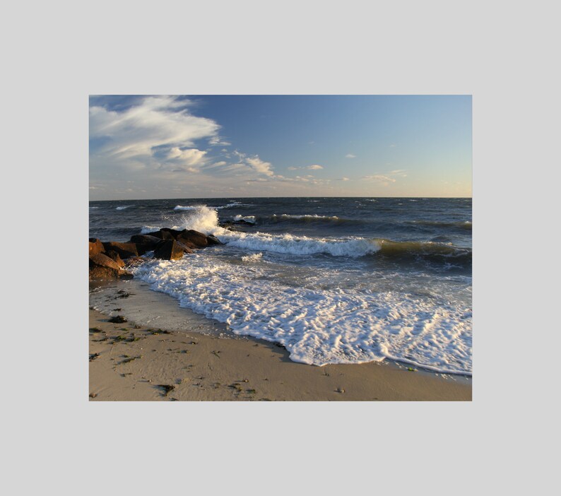 Strand Fotografie Chatham Cape Cod Crashing Wave Jetty Fotografie Unteres Cape Küstendesign Ozean Wandkunst Bild 4