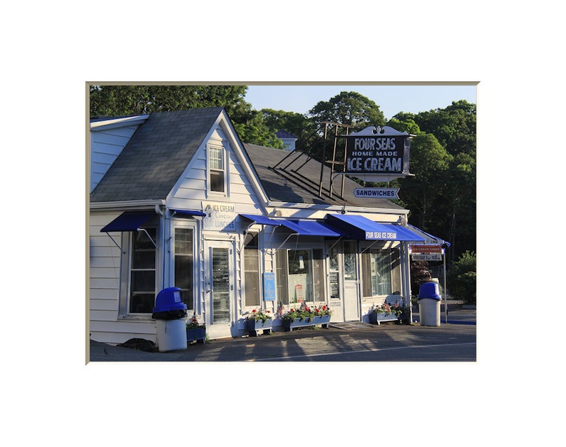 Cape Cod Ice Cream Photographie Four Seas Photographie Été Local Cape Cod Artwork Centerville Landmark Coastal Decor New England Scènes image 1