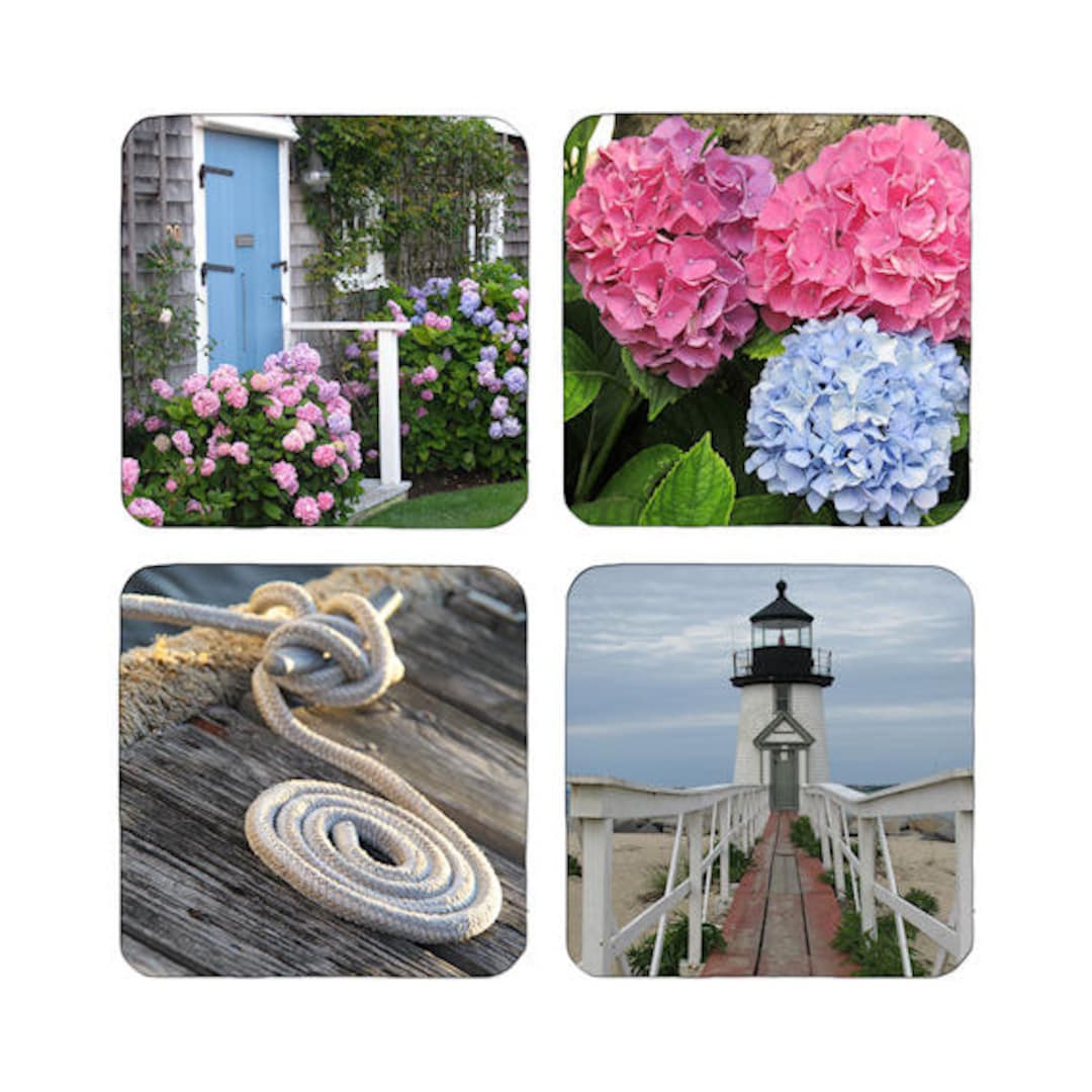 Nautical Beverage Coasters Nantucket Coaster Set Housewares