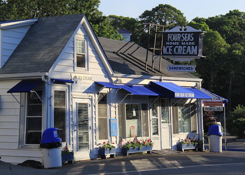 Cape Cod Ice Cream Photography Four Seas Photograph Summer Local Cape Cod Artwork Centerville Landmark Coastal Decor New England Scenes image 2