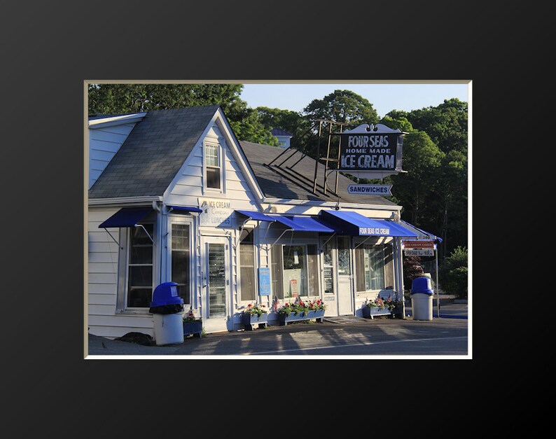 Cape Cod Ice Cream Photographie Four Seas Photographie Été Local Cape Cod Artwork Centerville Landmark Coastal Decor New England Scènes image 3