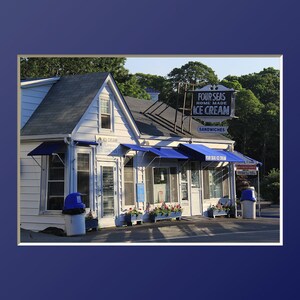 Cape Cod Ice Cream Photographie Four Seas Photographie Été Local Cape Cod Artwork Centerville Landmark Coastal Decor New England Scènes image 5