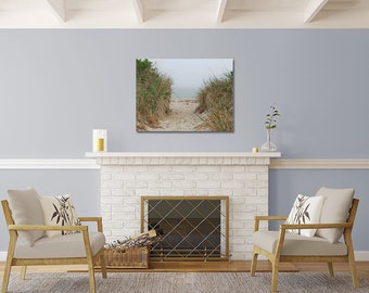 Impression sur métal, grande photographie de Cape Cod, impression sur aluminium, art mural, oeuvre d'art moderne prête à accrocher, photographie de décoration intérieure côtière