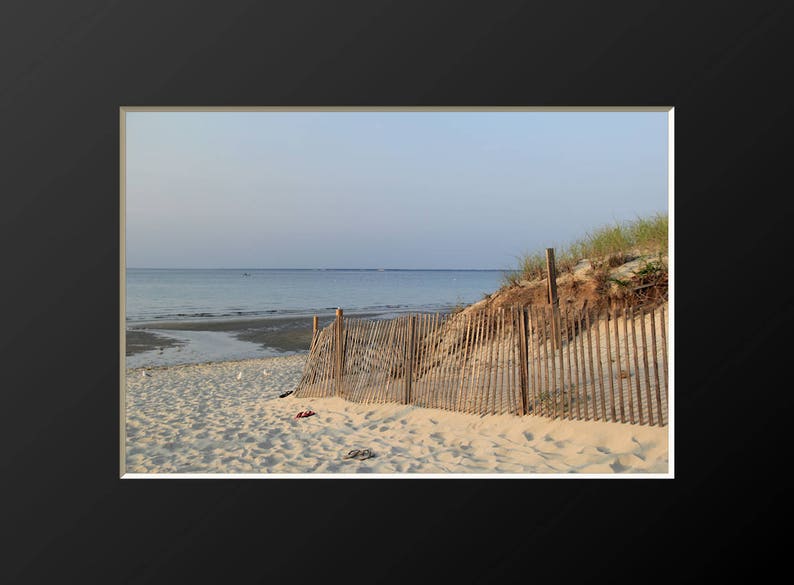 Coastal Beach Photography Cape Cod Cold Storage Beach Photograph Wall Decor Artwork Nature Flip Flops Print New England Art East Dennis MA image 5