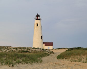 Nantucket Lighthouse Photographie Great Point Lighthouse Photographie Sandy Point Cape Cod Print Coastal Massachusetts Nantucket Islands ACK