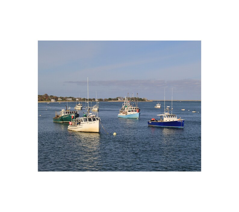 Chatham Fishing Boats Photography Fish Pier Nautical Photograph Coastal Print Cape Cod Wall Art image 4