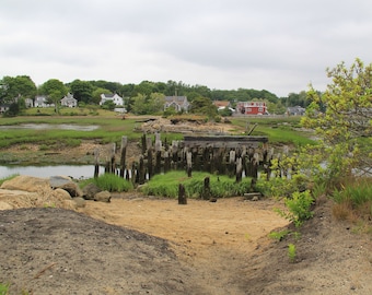 Photographie de l'île Hamblen Cape Cod Oncle Tims Bridge Photographie côtière du Massachusetts Duck Creek Print MA Historique