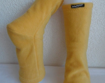 Women's Cushion Socks Bettsocken from Fleece - Uni yellow