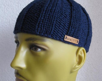 Casquette homme style DJ Ötzi bleu foncé marine