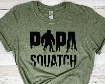Papa Squatch Shirt, Bigfoot Dad T-Shirt, Bigfoot Shirt, Sasquatch Shirt, Hiking Shirt, Camping shirt, Sasquatch, Gift for Dad, Husband