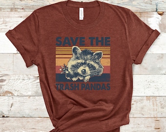 Save the Trash Pandas Shirt, Raccoon Shirt, Funny Graphic Tee, Cute Shirts, Shirts for Women, Trash Panda, Unisex Jersey Short Sleeve Tee