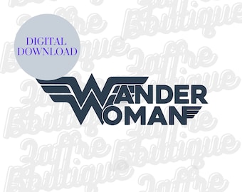 Wander Woman Digital Download, PNG-JPG-PDF, Navy Wander Woman File, Wanderwoman Shirt design, Wander Woman Design
