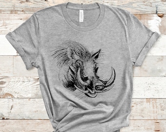 Warthog Shirt, Warthog, Animal Shirt, Nature Shirt, Wildlife, Warthog Tee, Warthog Lover, Gift for Him, Gift for Dad, Pigs, Wild Animals