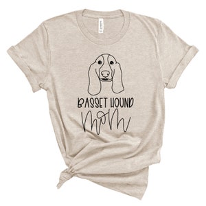 Basset Hound Mom Shirt, Basset Hound Tee, Dog Mom Shirt, Dog Mom Gift, Dog Mom Sweatshirt, Dog Mom Tee, Basset Hound, Dog Mom tShirt