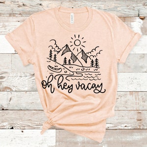 Oh Hey Vacay Shirt, Vacation Shirt, Beach Vacation, Summer Vacation, Vacation Tee, Vacay Mode, Vacation T-Shirt, Short-Sleeve Unisex T-Shirt