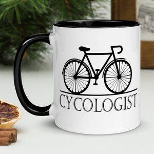 Cycologist Mug, Bicycle Gift, Bike Gift, Bike Coffee Mug, Bicycle Mug, Bicycle Cup, Road Bike, Triathlon Cycling gift, cycling, biking