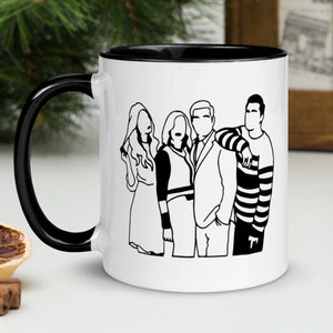 TV Cast Mug, Funny Mug, David Rose Mug, Gift for Her, TV Quote Mug, David Rose Lover, Moira Rose Mug with Color Inside, Alexis Rose Coffee