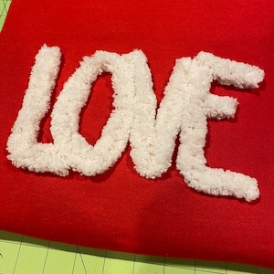 Amor chenille fio carta moletom dia dos namorados fuzzy carta camisa amor dia dos namorados querida tapete carta camisa