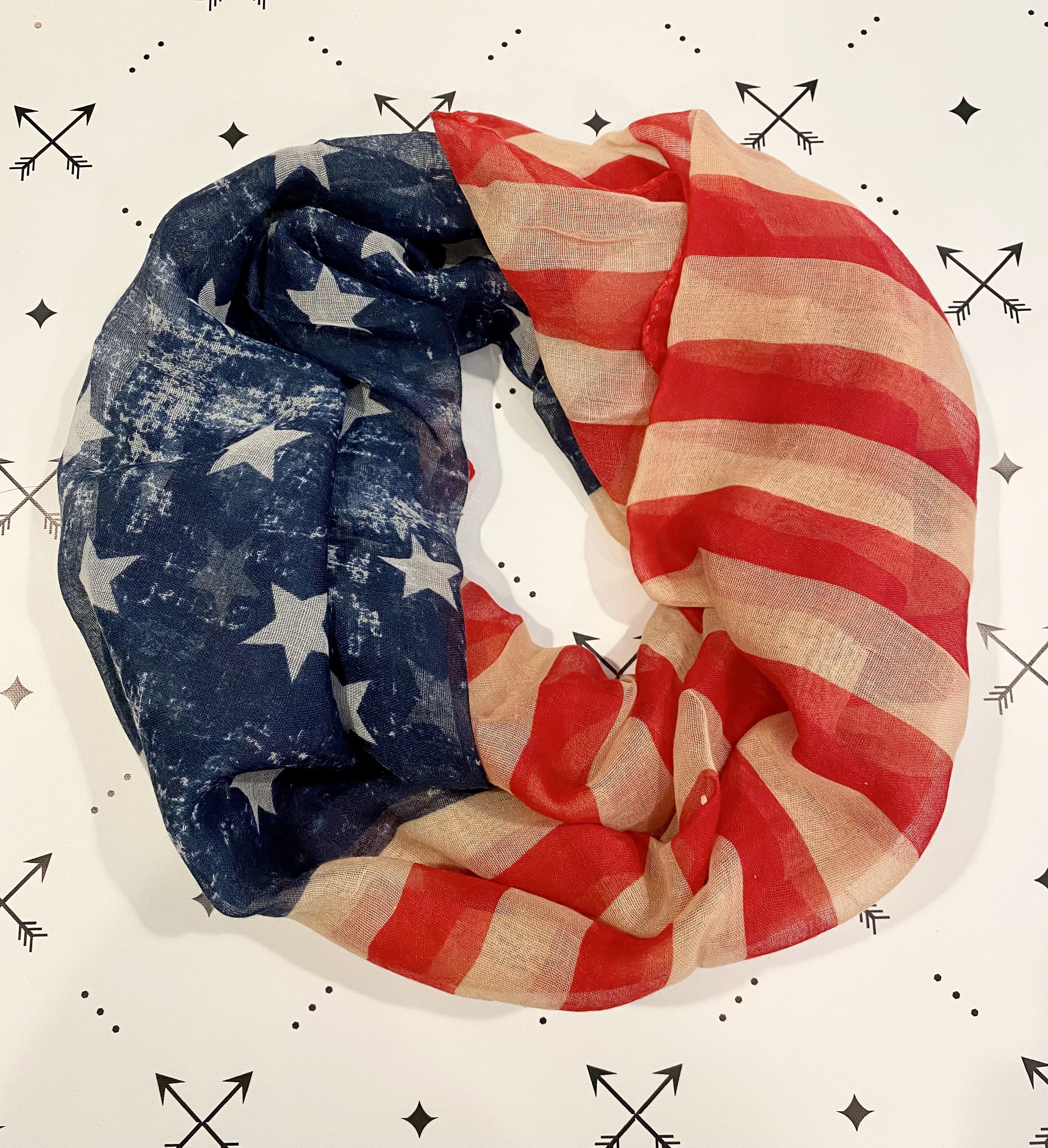 American Flag Patriotic Vintage Red White and Blue Stars and Stripes ...
