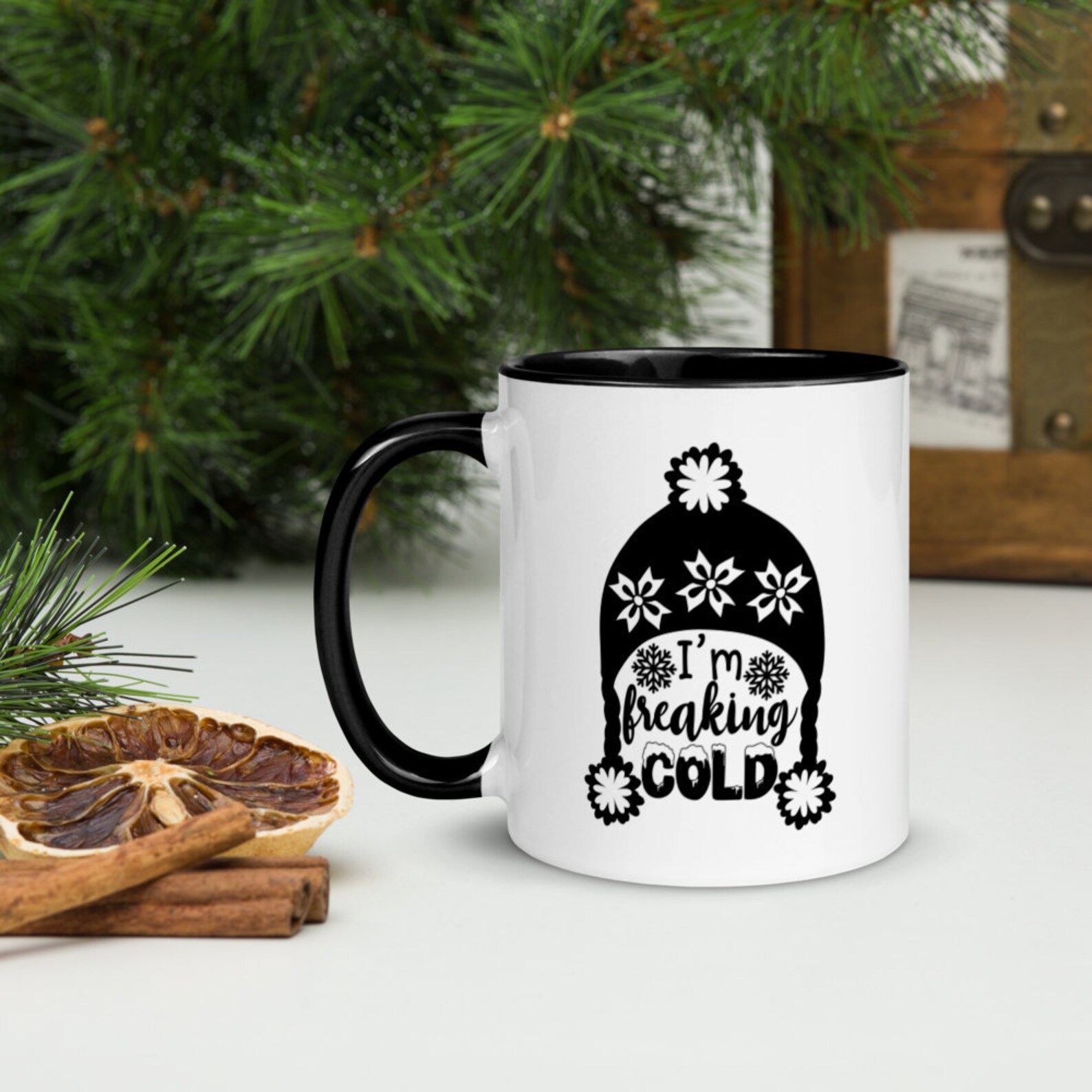 It's Freaking Cold Mug Winter Coffee Mug Baby Its Cold Etsy