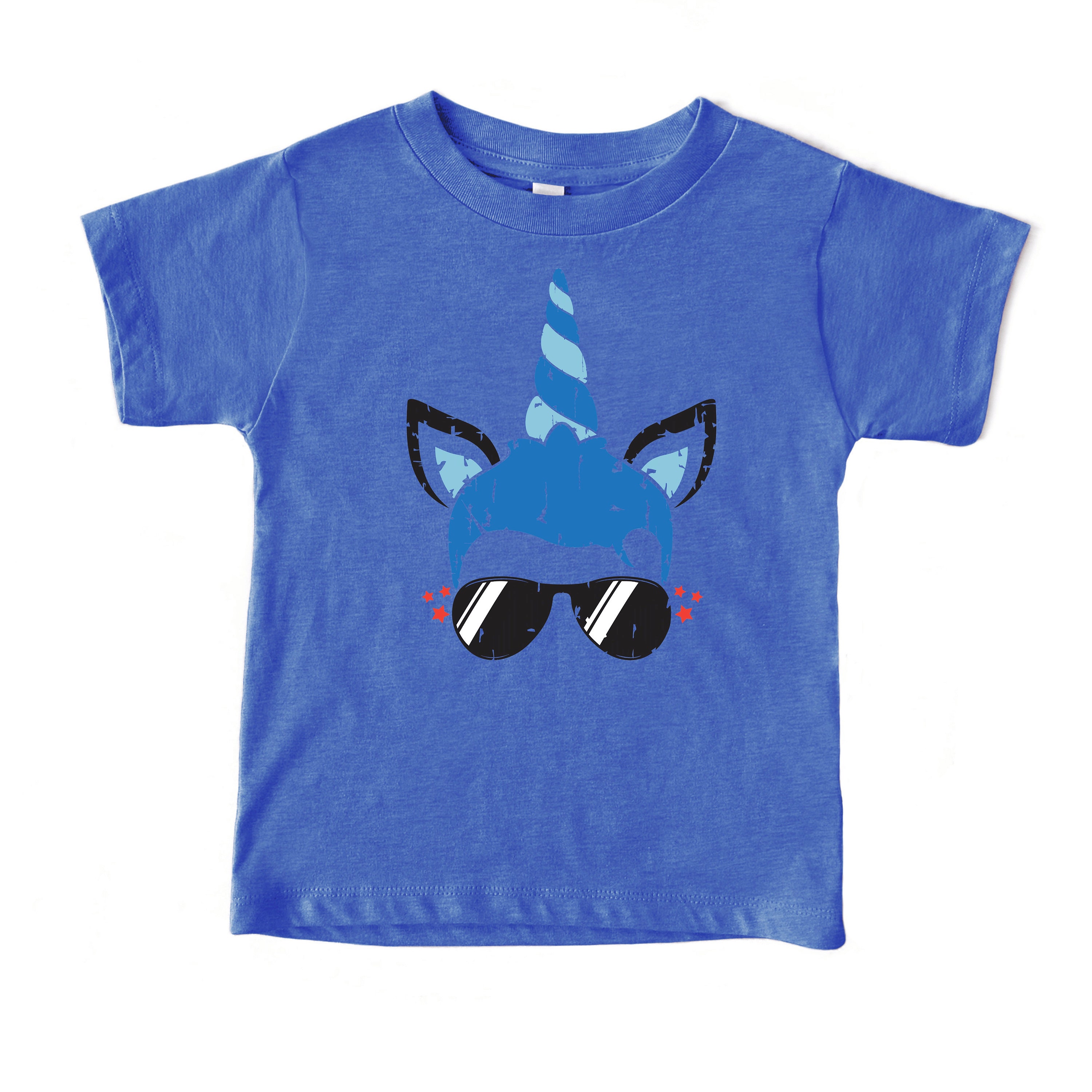 Unicorn Distressed Boy Shirt, Unicorn Head Shirt, Unicorn Boy, Unicorn