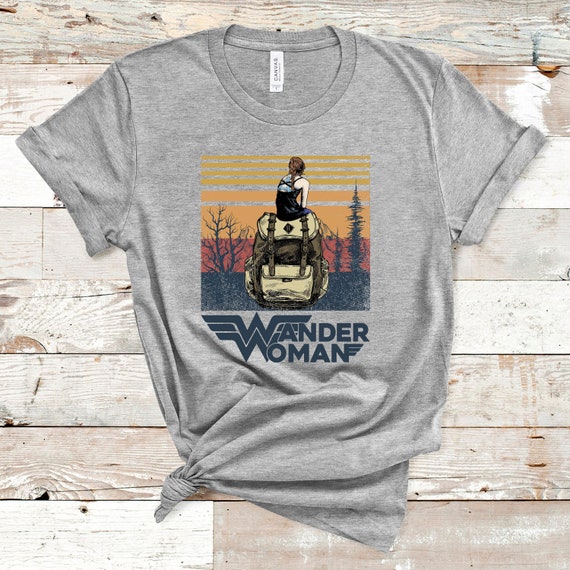 Retro Wander Woman Shirt Retro Sunset Hiker Gift Retro Wander Woman Shirt Retro Sunset Hiker Gift