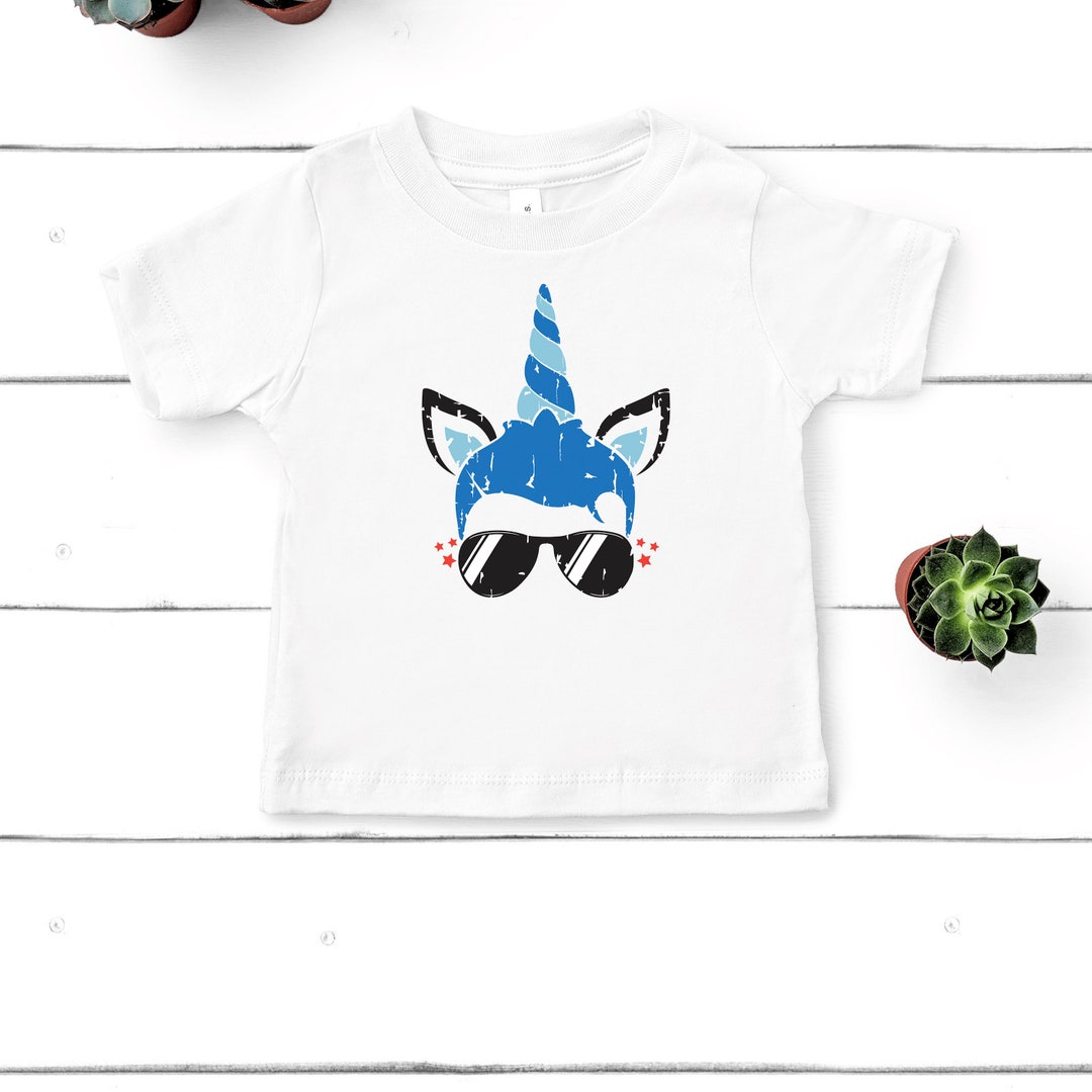 Unicorn Distressed Boy Shirt, Unicorn Head Shirt, Unicorn Boy, Unicorn