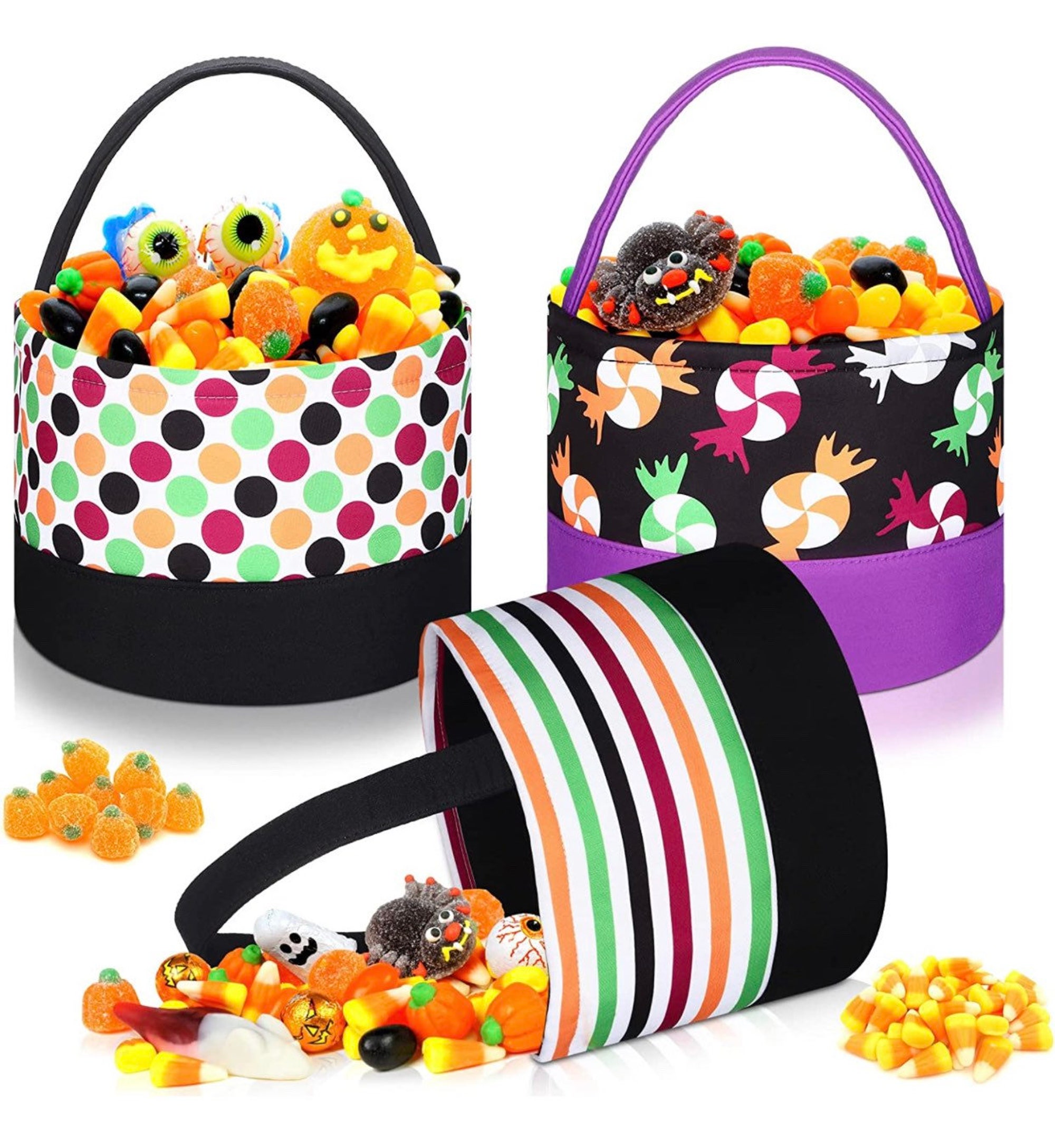 Personalized Embroidered Halloween Candy Bucket Bag
