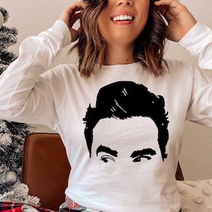 David Rose Unisex Jersey Long Sleeve Tee Funny Tshirt David Rose Picture Shirt TV Character Shirt David