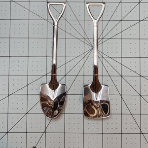 Shovel Spoon, glitter spoon, coffee spoon, tea spoon