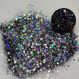 Sternennacht lösungsmittelbeständiger Polyester chunky Glitzer Mix