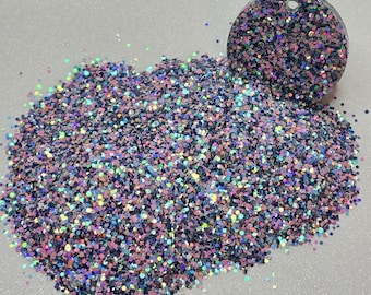 Confident, solvent resistant polyester glitter mix