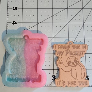 Sloth/bad finger silicone mold, keychain mold, silicone mold, handmade silicone mold