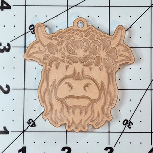 Highland floral cow silicone mold. Cow silicone mold, Keychain mold, animal mold