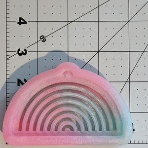 Rainbow silicone mold. Keychain mold