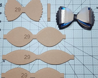 Hair bow template, Acrylic hair bow template/ mdf hair bow template.