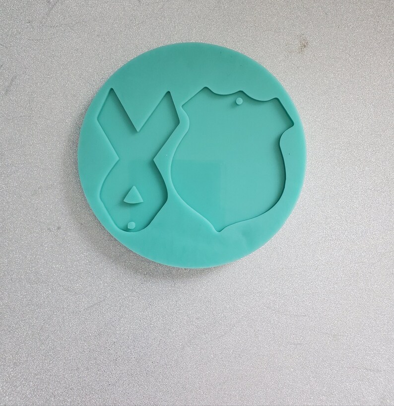 Badge and Awareness Ribbon Silicone Mold Silicone Mold Badge Etsy