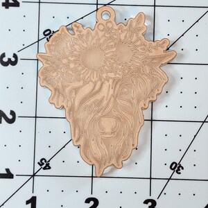 Highland floral cow silicone mold. Cow silicone mold, Keychain mold, animal mold