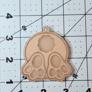 Bunny booty silicone mold. Keychain mold, animal mold