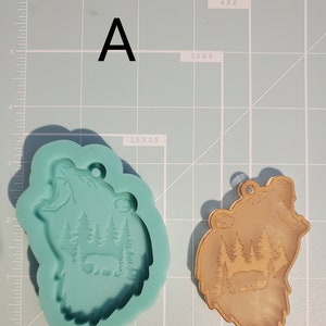 Bear paw silicone mold bear head silicone mold
