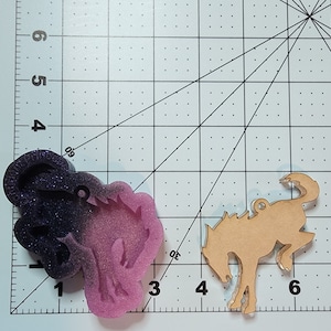 Horse silicone mold. Keychain mold