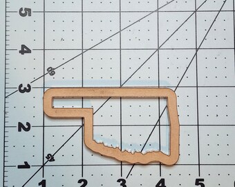 Oklahoma outline keychain mold. Silicone keychain mold. Oklahoma mold
