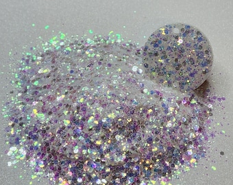 OMG solvent resistant polyester chunky glitter mix