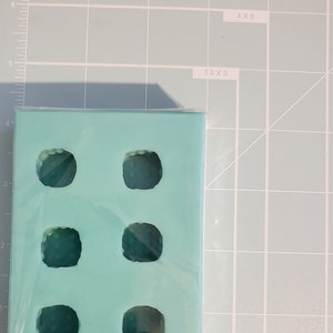 Playing dice silicone mold, regular dice, molds, silicone molds, rounded dice, square dice