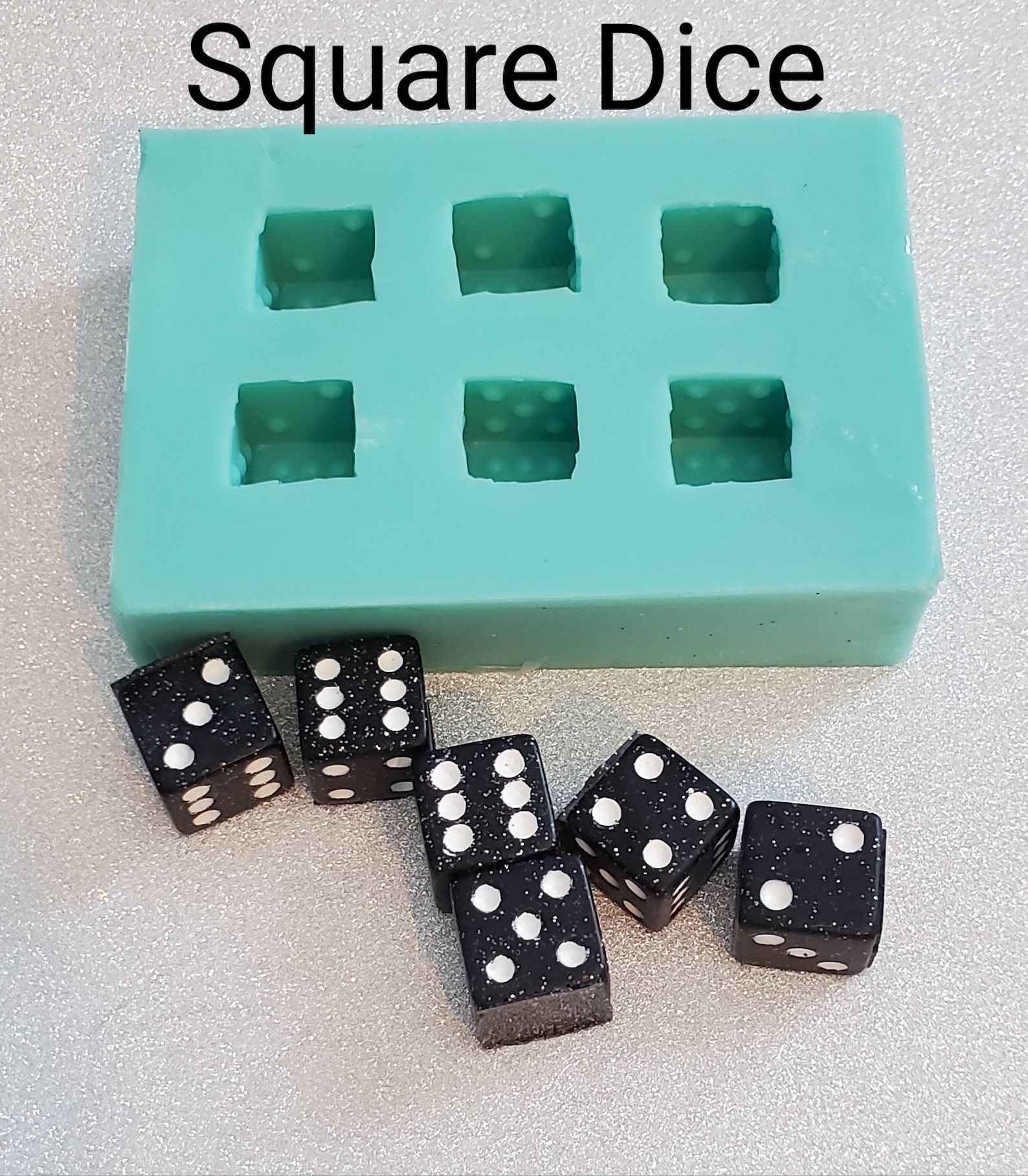 Playing Dice Silicone Mold Regular Dice Molds Silicone Etsy