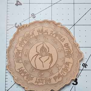 Wiccan silicone mold. Witch craft mold